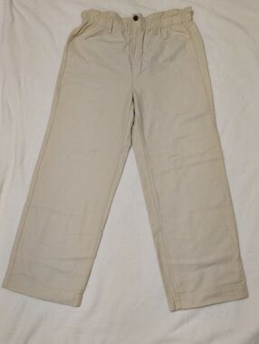 J. Crew Cream Elastic Waist Pants